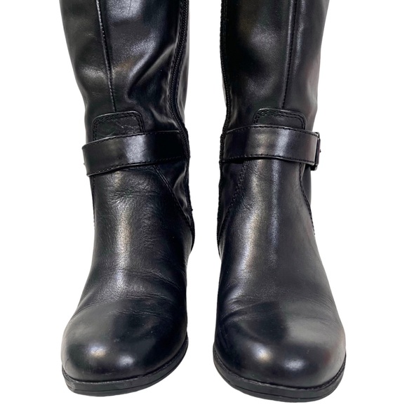 🎉 HP! ❤️ Bandolino Cazadora Black Leather Riding Boots - Picture 4 of 12